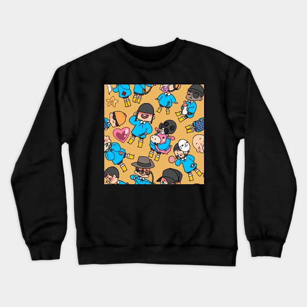 TF2 kiddies YLW Crewneck Sweatshirt by Velvetcat09